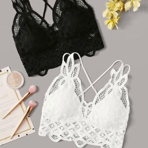 2 pack - lace bralettes
